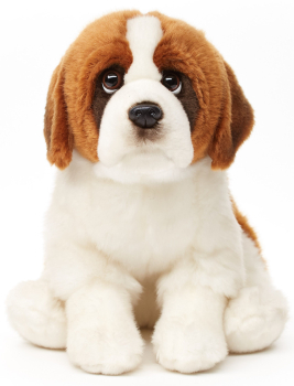 Plüsch Hund Bernhardiner sitzend 30cm